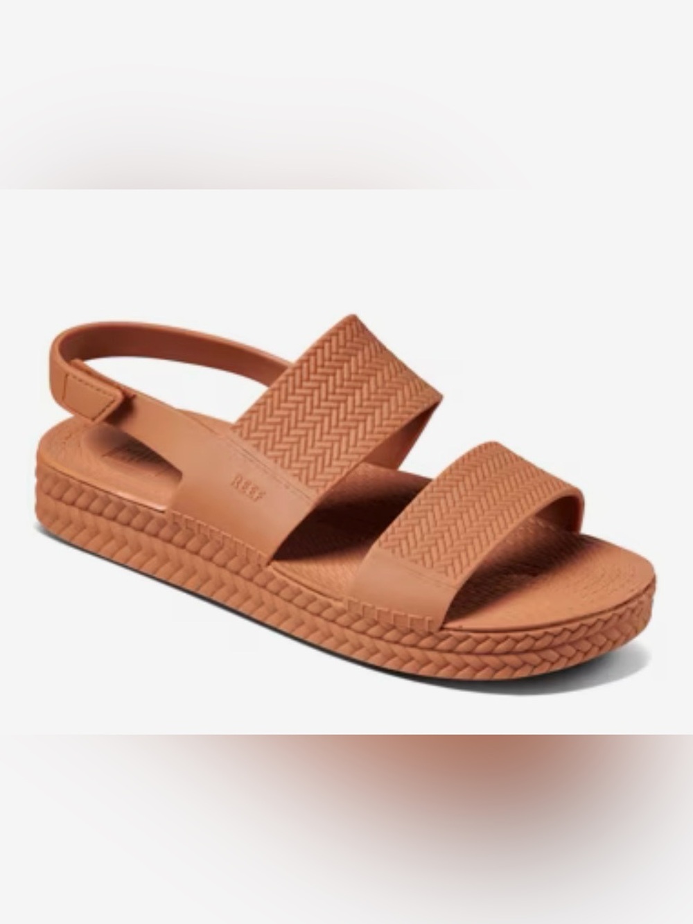 Reef Water Vista Orange Rust Slingback Sandals size 7 EUC